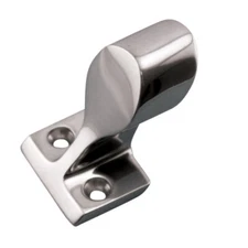 STAINLESS AFT END RAIL 7/8" 60 DEG, BOAT HARDWARE, BIMINI HARDWARE 316 SS