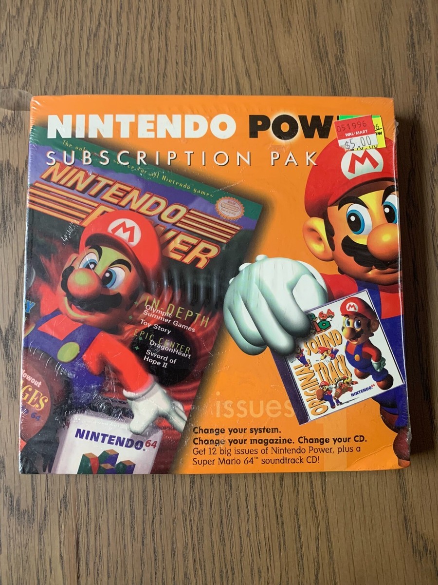NINTENDO POWER Subscription Pak SUPER MARIO 64 Soundtrack CD