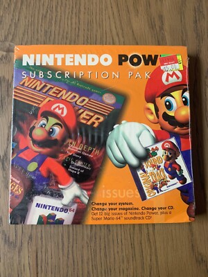 NINTENDO POWER Subscription Pak - SUPER MARIO 64 Soundtrack - CD New no Sub Code