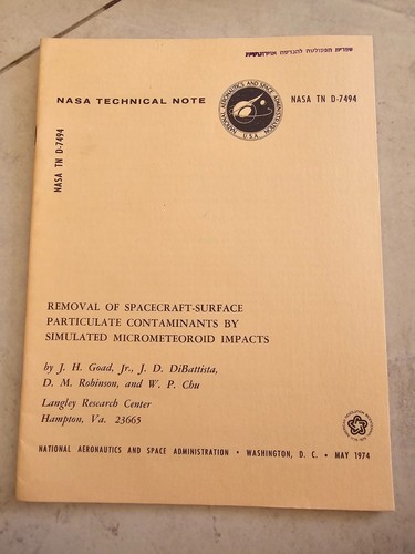 Genuine NASA Apollo Program Era Technical Report - Micrometeoroids Impacts - Picture 2 of 7