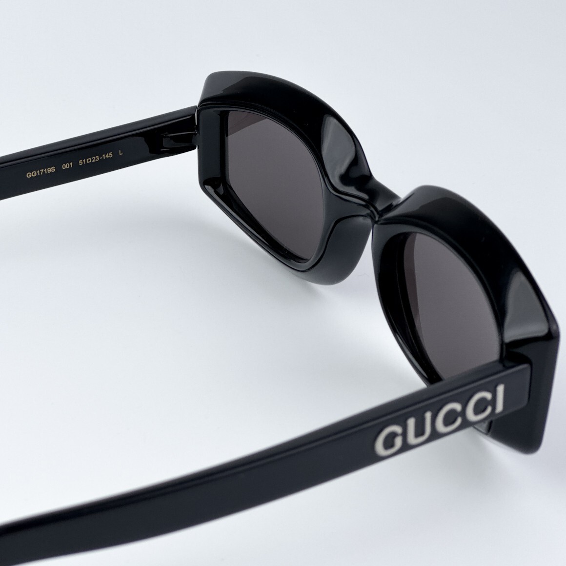 Gucci Women Sunglasses Black Grey Square GG1719S 001 BRAND