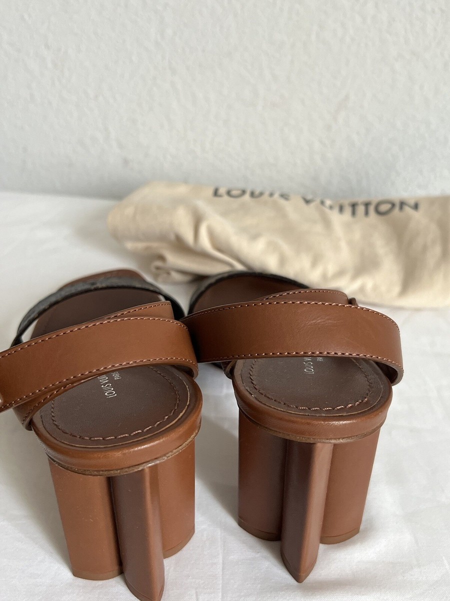 Louis Vuitton ブラウン レザーサンダル LOUIS VUITTON - ルイヴィトン LOUIS VUITTON ロックイット