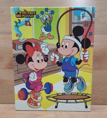 SEALED VTG 1986 Walt Disney Mickey & Minnie Mouse Exercise Workout
