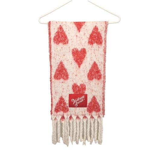 Victoria's Secret Cozy Blanket Scarf Pink Plaid Signature Winter