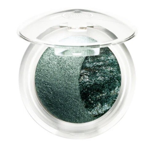 The Body Shop Baked to Last Eye Color Eyeshadow Duo 03 Jade Green Blue Seal NEW