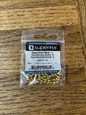 Superfly Bead Chain Eyes Large Gold