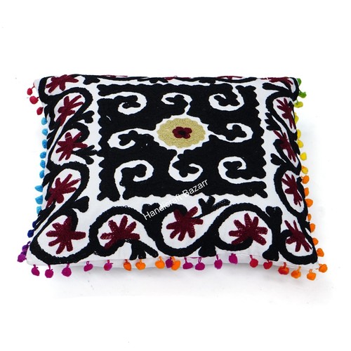 Cushion Cover Embroidery Traditional Home Decor Pillow Cover Case 16 x 16 in - Picture 3 of 5