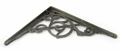 Pair of Large Cast Iron Trellis Shelf Brackets - Two support sizes: 25 or 30 cm - Picture 6 of 7