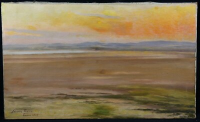 Sunset In Tunis Orientalism Signed And Dated 1905 Writing On The Back Morocco