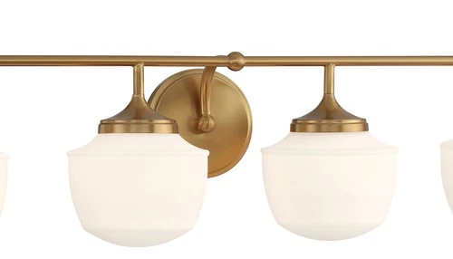 Minka Lavery 2574 Cornwell 4 Light 32"W Vanity Light - Nickel - Picture 4 of 7