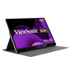 ViewSonic VG1655 15.6 Inch 1080p Portable Monitor with 2 Way Powered 60W USB C,