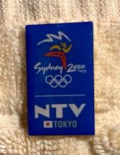SYDNEY 2000; PRZYPINKA MEDIALNA, NTV, japońska telewizja, datowana! nie MILANO CORTINA 2026!