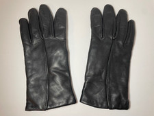 Vintage Wilson  s Women's Genuine Black Leather Gloves Size M