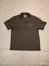 Greg Norman for Tasso Elba Play Dry Mens Black Stretch Polo Shirt Size XL