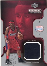 Quentin Richardson 2002-03 Upper Deck Ovation Authentics Warm-Ups Patch #QR-W