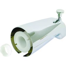 Zoro Select 15084 Diverter Spout, 5-3/8" L, Chrome Finish, 15084