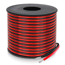 18 Gauge 2 Conductor Wire 32.8FT Red  Black PVC Tinned Copper Cable LED Power
