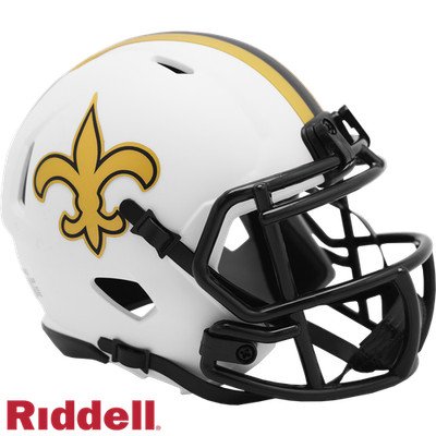 New Orleans Saints NFL Riddell Lunar Eclipse Speed Mini Helm