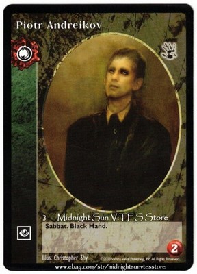 Piotr Andreikov Tzimisce Black Hand V:TES VTES Vampire CCG