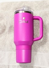 Cirkul Tumbler 40oz Tumbler All Day StrawSip Stainless Steel Brink Bright Pink