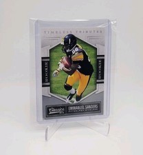 EMMANUEL SANDERS 2010 Classics 21/100 Silver Timeless Tributes Rookie #138 SMU