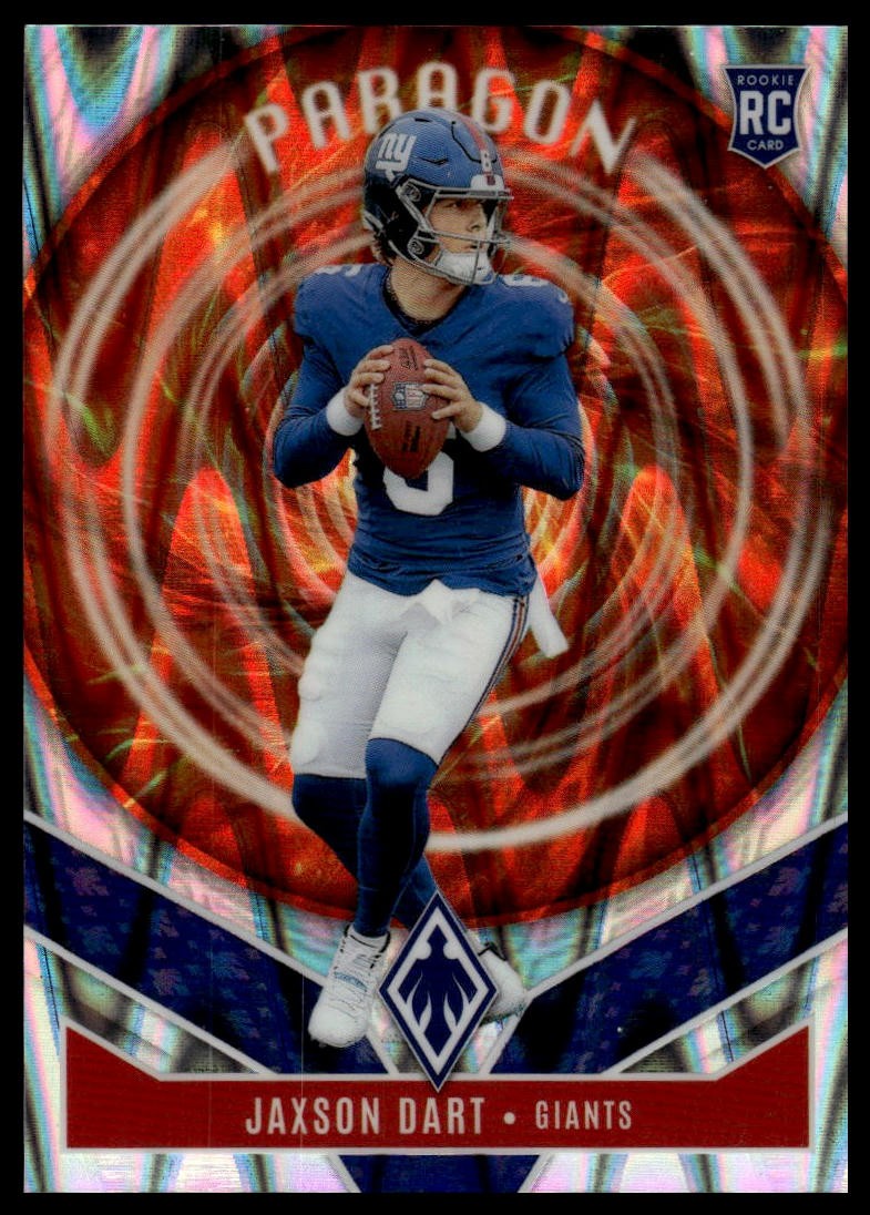 2025 Panini Phoenix Jaxson Dart #4 Paragon Silver Seismic Prizm 35