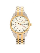 Gann Bracelet Watch w Day/Date Gold/Silver Wr...