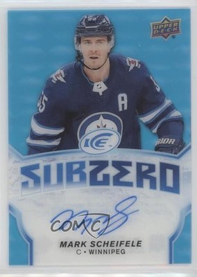 2018-19 Upper Deck Ice Sub Zero Blue Auto Mark Scheifele #SZ-18 Auto 0i1q