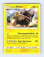 Carta Pokemon Alolan Golem 37/181 rara squadra giocata moderatamente
