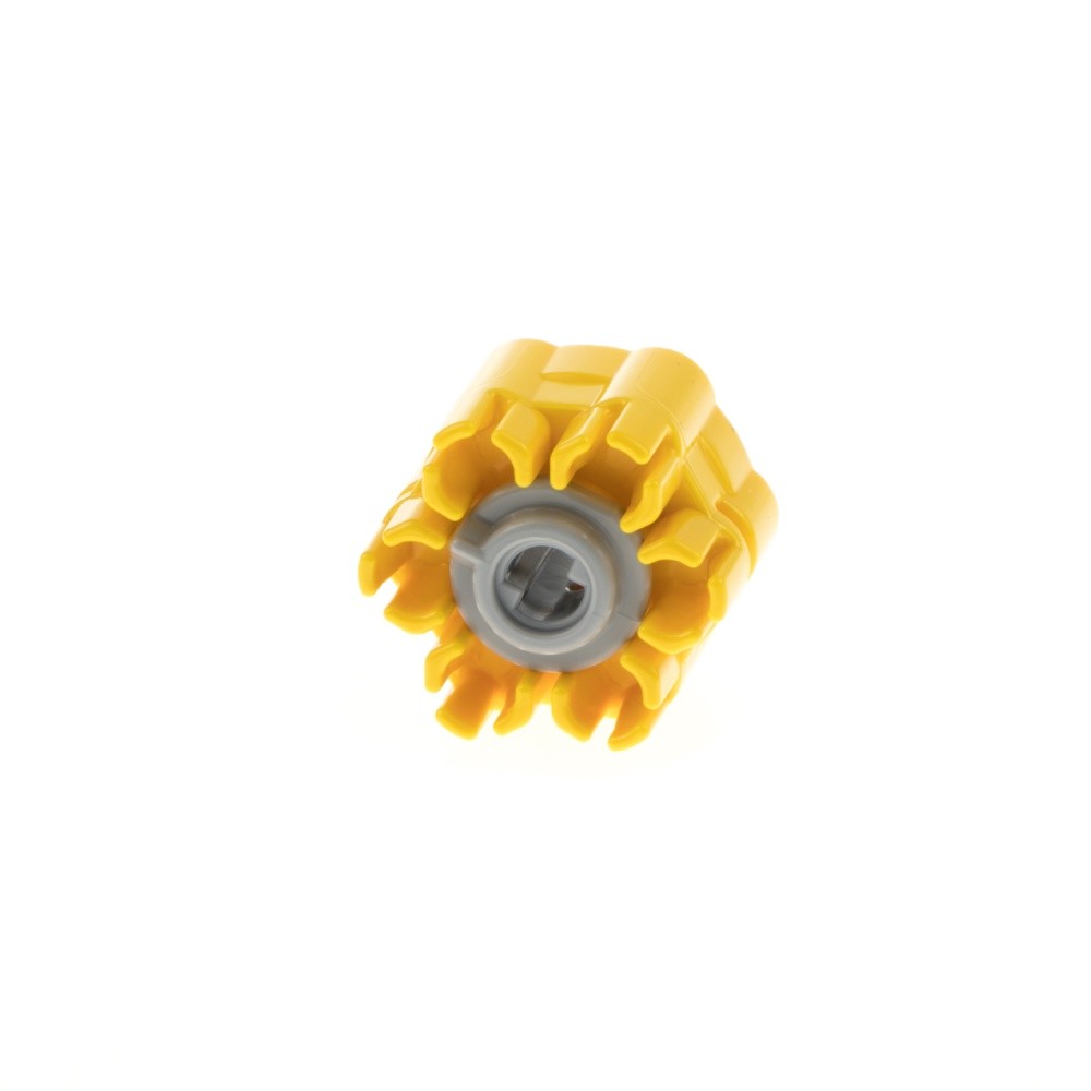 1x Lego Cannon Weapon Drum Yellow Trigger New-Light Gray 18588 18587 18588c01
