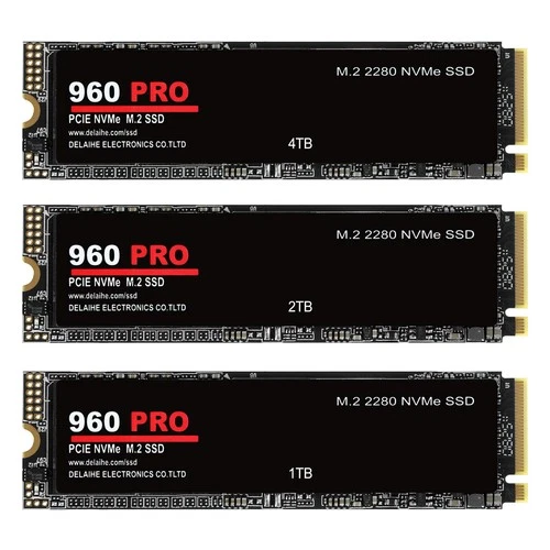 4TB 960 PRO SSD PCIe 4.0 NVMe M.2 Festplatte Intelligente Temperatur 7300 MB/s 