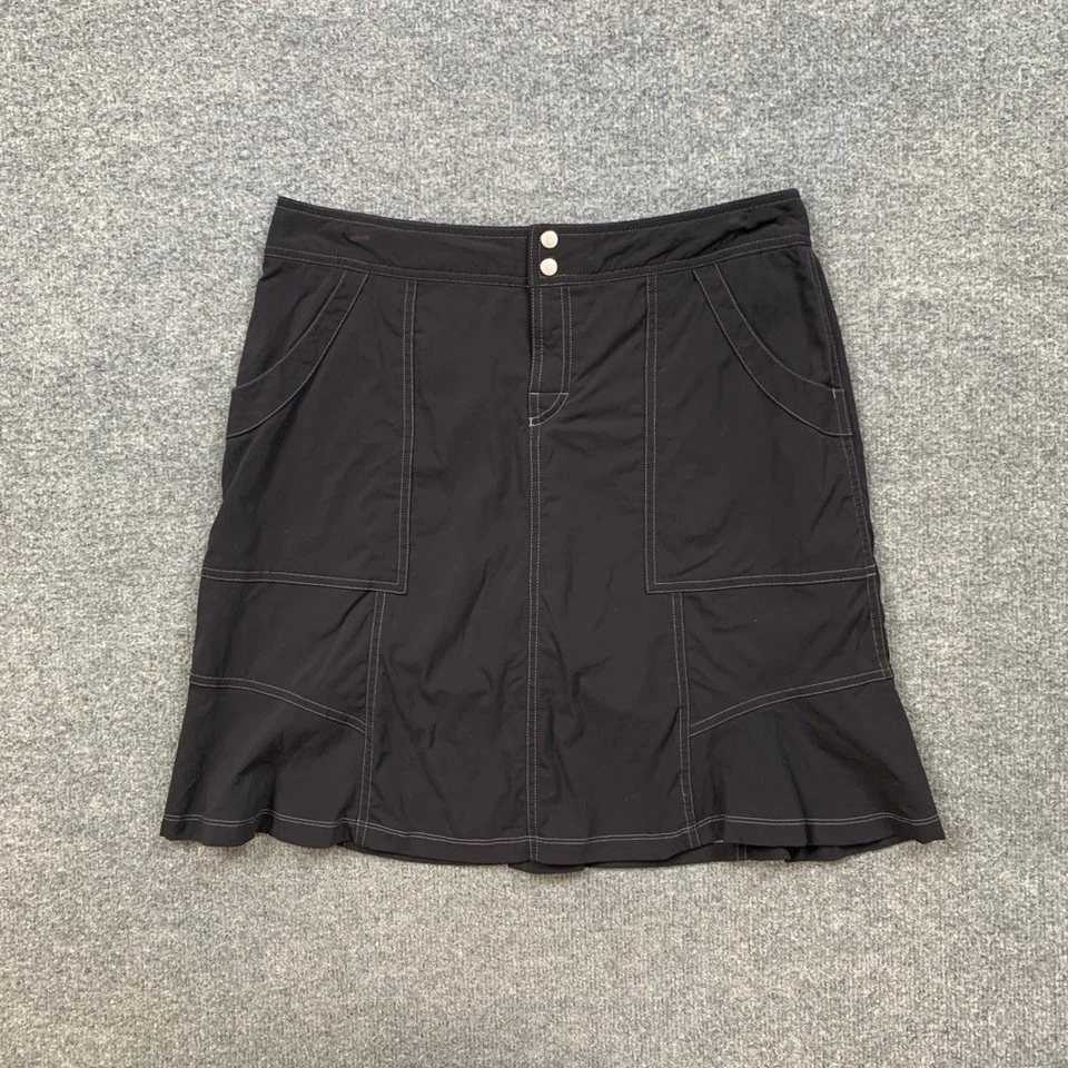 Lucy Skort Mujer M Mediano Negro Mezcla de Nailon Elastizado Forrado Bolsillos Ropa Activa Foto 2 de 4