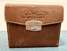 Vintage DACORA DACI Leder Box Hülle Tasche Boxkamera 11,5x9,5x10cm 50er Jahre