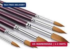 Kolinsky Watercolor Brush Set Pure Kolinsky Sable Hair Pointed Round Art Paintbr