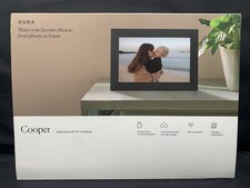 Aura Cooper 10" Digital Wifi Picture Frame Charcoal  Sealed 