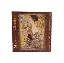 MUSEUM COLLECTION 2000 PIECES JIGSAW PUZZLE by Gustav Klimt - lady with fan