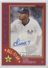 2019 Topps 1984 Baseball All-Stars Red 6/25 Luis Severino #84AS-LS Auto 06bg