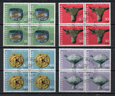 Stamp set Switzerland 1974 blocks of four used  see scan