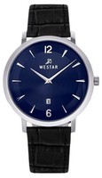 Westar Profile Leder Armband Blau Zifferblatt Quarz 50219STN104 Herrenuhr