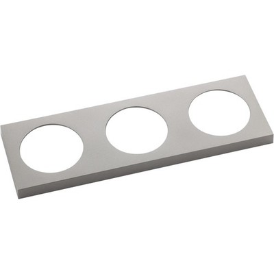 Berker Integro Pure Rahmen 3fach Edelstahl Effekt lackiert