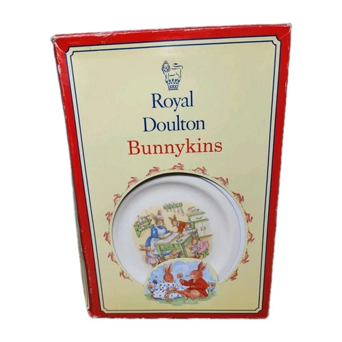 Royal Doulton Bunnykins Childrens 3 Piece Set Plate Cereal Bowl And Cup...