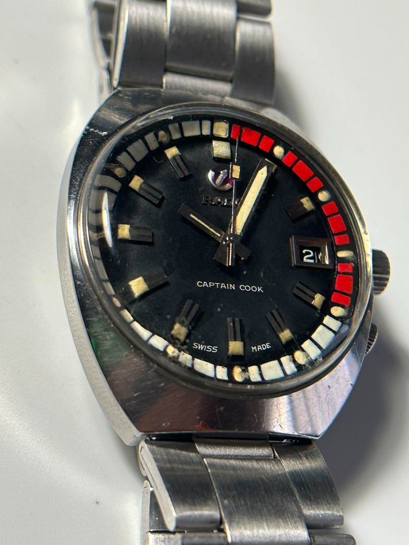 RADO Captain Cook Ref.11773/2 Automatic Black Dial Vintage Diver