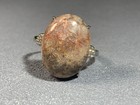 Natural Silicified Coral Fossil Flower Agate Ring/ Adjustable — photo 8