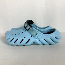 Crocs Echo Unisex Clog Arctic Blue/Black Adj Turbo Straps Sz Men's 7 Women's 9