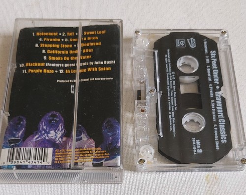 SIX FEET UNDER - Graveyard Classics 2000 Audio Cassette Metal Blade Rare Import - Picture 2 of 4