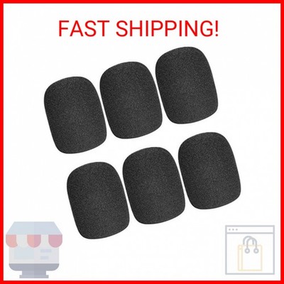 ChromLives Microphone Cover Microphone Windscreen Foam Cover Black Top Grade 6 P