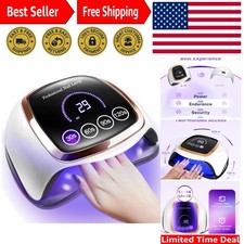 UV LED Nail Lamp - 168W Professional Nail Dryer with Automatic Sensor  4 Timers