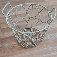 Vintage style Poly Rattan Basket With Handles