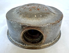 Pulvérisateur arroseur d'eau rond métal vintage occasion 4 1/4" rond x 1 1/2" de haut