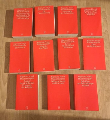 Sigmund Freud, Studienausgabe in 10 Bänden + Ergänzungsband / ohne Pappschuber F